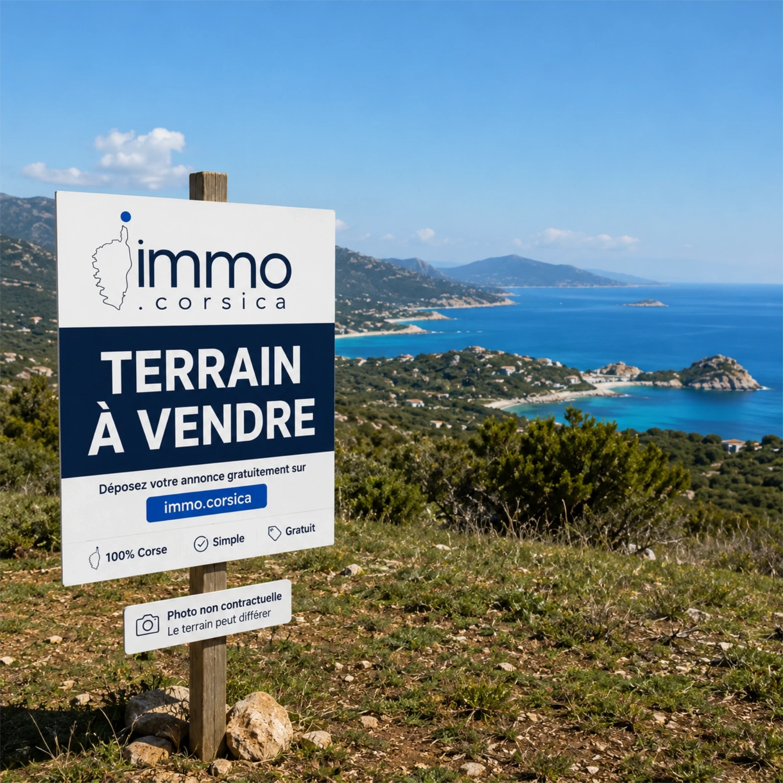Annonce fictive de terrain constructible